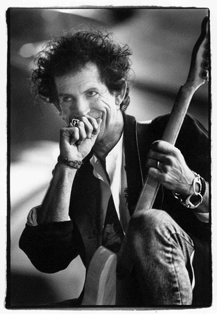 Angelique van Woerkom, Fine art digital print, signed and numbered, The Rolling Stones - Keith Richards, Rotterdam 1993, 1993