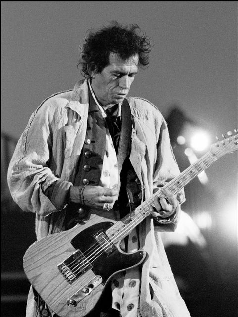 Michel Linssen, Fine art digital print, signed and numbered, The Rolling Stones, Keith Richards, Rotterdam 1988, 1995
