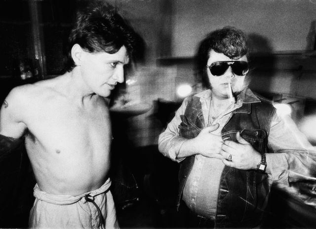 Kees Tabak, Fine art digital print on baryted paper, signed and numbered, Herman Brood and Andre Hazes, Amsterdam 1983, 