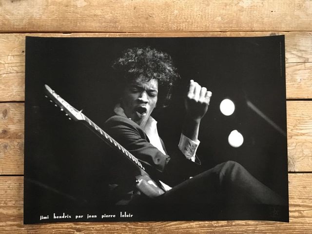 Jean-Pierre Leloir, Poster, embossed, signed, Original poster Jimi Hendrix, 1966